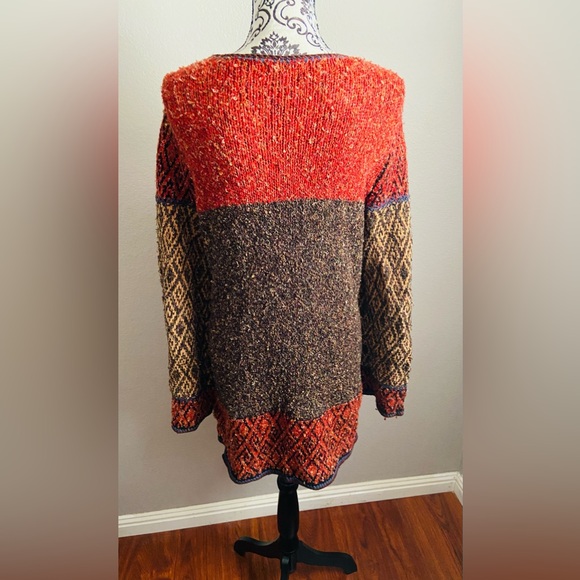 COLDWATER CREEK Multi pattern cardigan sweater - Picture 5 of 9
